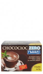 Cioccolato Chococioc ZERO Fabbri 12 bustine da 25 g Fabbri