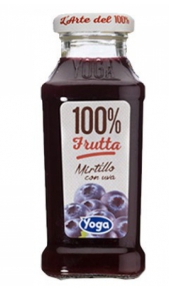 Succhi Yoga Frutta 100% MIRTILLO 200 ml x 12 Conserve italia