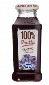 Succhi Yoga Frutta 100% mirtillo 0,20 l - confezione 12 pz Conserve italia