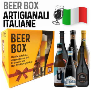 Box regalo selezione birre italiane artigianali (21 bottiglie + 2 calici) Beer box "Le Artigianali Italiane"