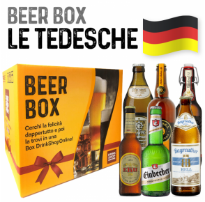 Box regalo selezione birre Tedesche (15 bottiglie + 2 calici birra) Beer Box "Le Tedesche"