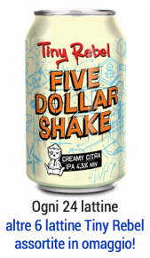 Birra Tiny Rebel Five Dollar Shake Lattina 0,33 Tiny Rebel