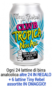 Birra Tiny Rebel Clwb Tropical IPA Analcolica 0,33 l