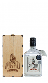 Piero Dry Gin 0,70 l con astuccio in legno Gin Piero