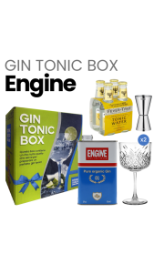 Box regalo Gin Engine (Gin Engine + Acqua Tonica Indian Fever Tree + accessori) Gin Tonic Box