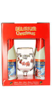 Confezione regalo Delirium Christmas 0,33l 4 BT + 1 calice Brouwerij Huyghe