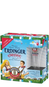 Confezione regalo birra Erdinger Oktoberfest 2022 5 x 0,50 l + 1 Bicchiere