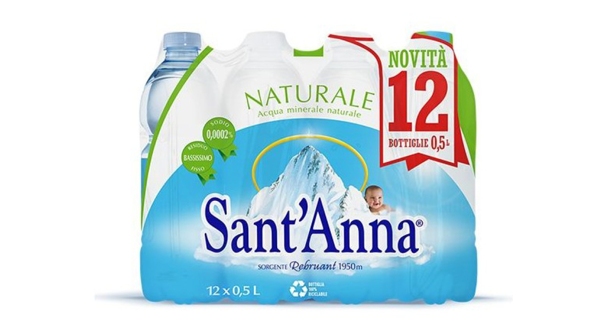 Acqua Sant'Anna Naturale 1.5l - Conf. 6 pz - Sant'anna - Bevande Acqua  online