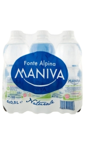 Acqua Maniva naturale 0.5 PET cluster Maniva