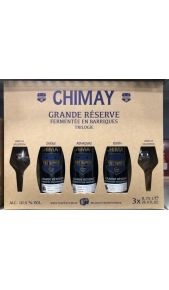 Confezione birra Chimay reserve 3 bottiglie + 2 bicchieri Chimay