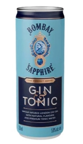 Gin Bombay sapphire & tonic 0,25 l Bombay
