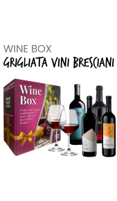 4 rossi selezionati del territorio + 2 calici omaggio Vini Bresciani