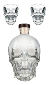 Vodka Crystal Head 0,70 l + 2 Bicchieri Crystal Head