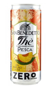 The San Benedetto Zero Pesca 0,33 l  lattina x 6 San Benedetto