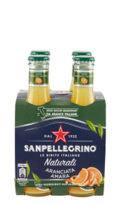 Aranciata Amara Naturale 0,20 l - confezione 4 pz Sanpellegrino