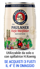 Birra Paulaner Hefe-Weißbier Naturtrüb fustino 5 l online