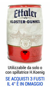 Birra Ettaler Kloster-Dunkel fustino 5 l