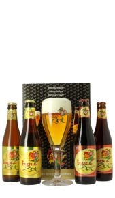 Confezione Birra Brugse Zot 4 Bott + bicchiere DE HALVE MAAN