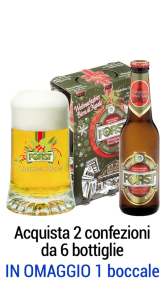 Birra di Natale Forst bottiglie da 0,33l