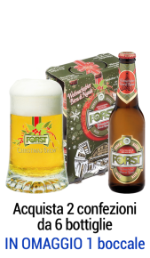Birra di Natale Forst bottiglie da 0,33l