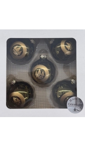 Set 5 Palline Decorazione Natale logato Forst Forst