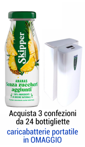 Succo Skipper Ananas Senza Zucchero 0,20 l - Conf. 24 pz ZUEGG