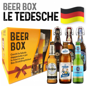 Box regalo selezione birre Tedesche (15 bottiglie + 2 calici birra) Beer Box "Le Tedesche"