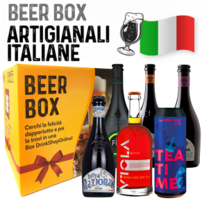 Box regalo selezione birre italiane artigianali (21 bottiglie + 2 calici) Beer box "Le Artigianali Italiane"