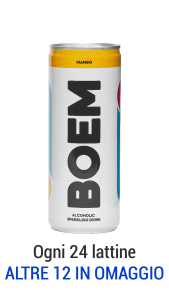 Hard Seltzer Boem Gusto Mango Lattina 25cl BOEM -tubo srl-