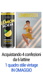 Lemonsoda lattina sleek 0,33 l - Conf. 6 pz Lemonsoda-Crodo