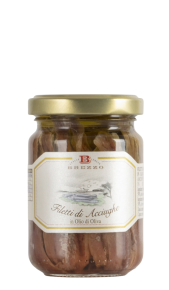 Filetti di acciughe in olio di oliva 156g Apicoltura Brezzo