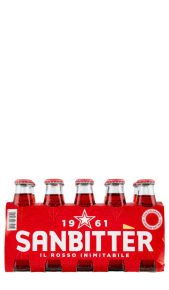 Sanbitt&egrave;r, Rosso, Aperitivo analcolico - 10 bottiglie da 100ml SANBITT&Egrave;R