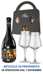Confezione birra Flea No&euml;l Vernissage 1 bottiglia 0,75 l + 2 bicchieri