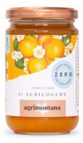 Confettura di albicocche "Zero" 290gr Agrimontana