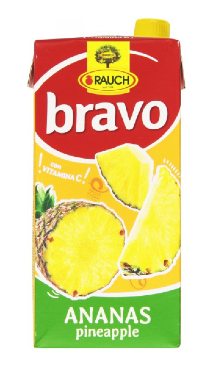 Succo Bravo Ananas 2l Tetrapack - Rauch - Bevande succhi online