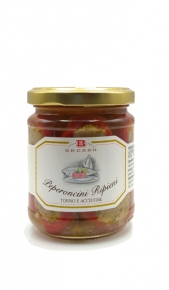 Peperoncini ripieni tonno e acciughe Brezzo 180gr Apicultura Brezzo